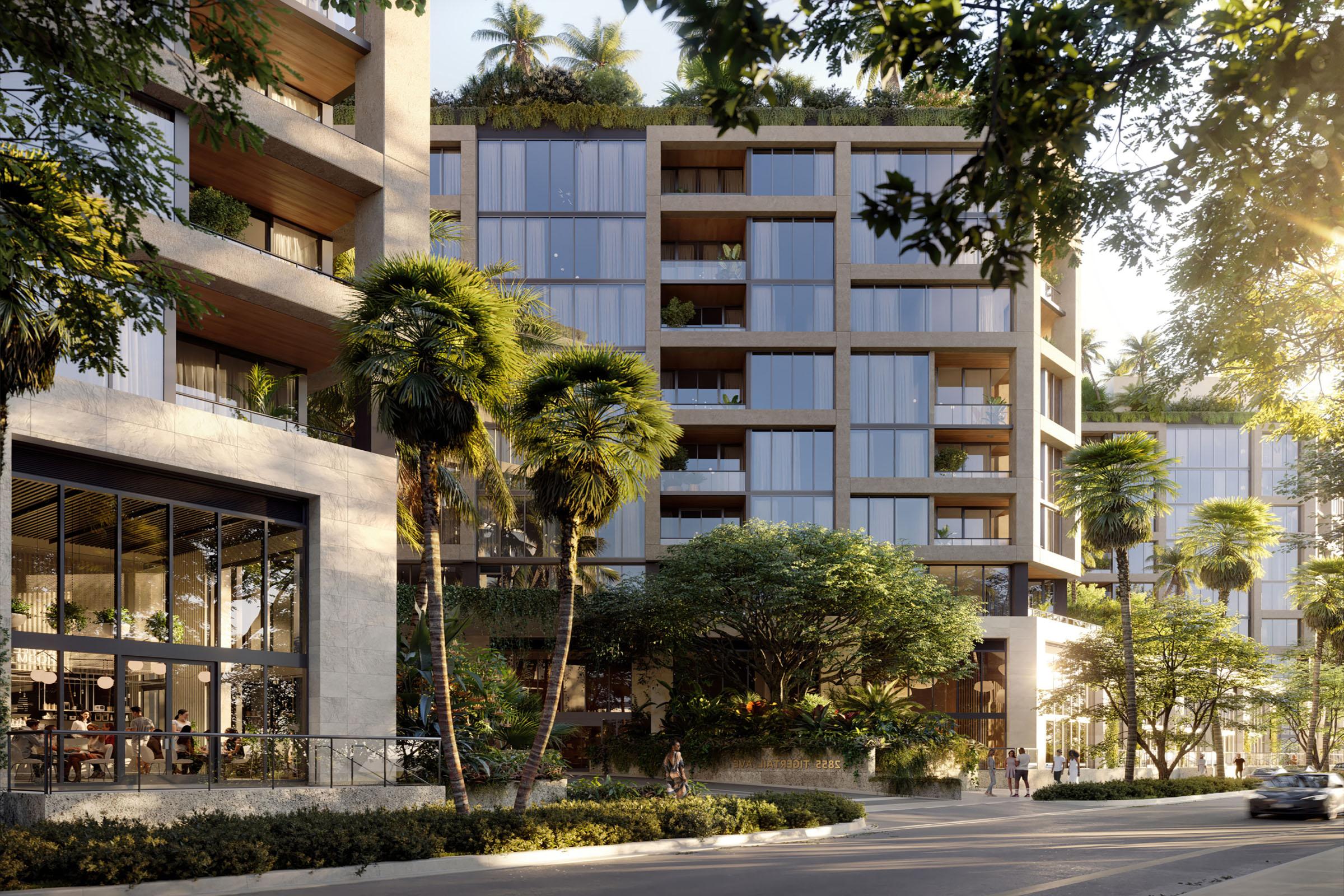 Rendering of THE WELL Coconut Grove Exterior Tigertail